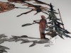 Fishing Scene Metal Wall Art - Metal Fishing Wall Art - Fishing Decor - Fishing Wall Art