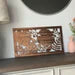 Tropical Leaf Floral Rectangle Sign Metal Wall Art | Outdoor Patio Decor | Framed Art or Vent Cover | Unique Handmade Decor