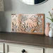 Tropical Leaf Floral Rectangle Sign Metal Wall Art | Outdoor Patio Decor | Framed Art or Vent Cover | Unique Handmade Decor