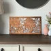 Tropical Leaf Floral Rectangle Sign Metal Wall Art | Outdoor Patio Decor | Framed Art or Vent Cover | Unique Handmade Decor