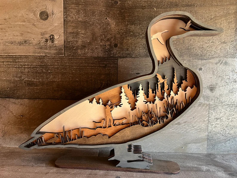 Layer Duck - Hunting Gift / Decor Mancave Man Gift