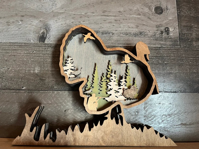 Layer Duck - Hunting Gift / Decor Mancave Man Gift