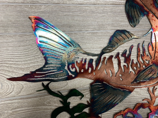Musky Strike Metal Wall Art